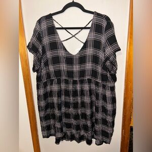 Torrid Plaid Babydoll Tunic